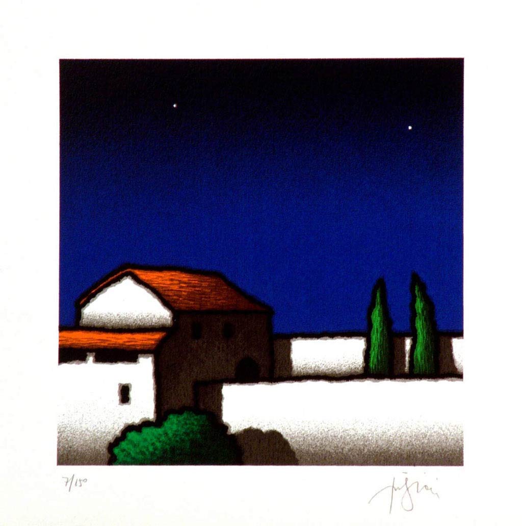 Tino Stefanoni - Cipressi nel cortile - 309